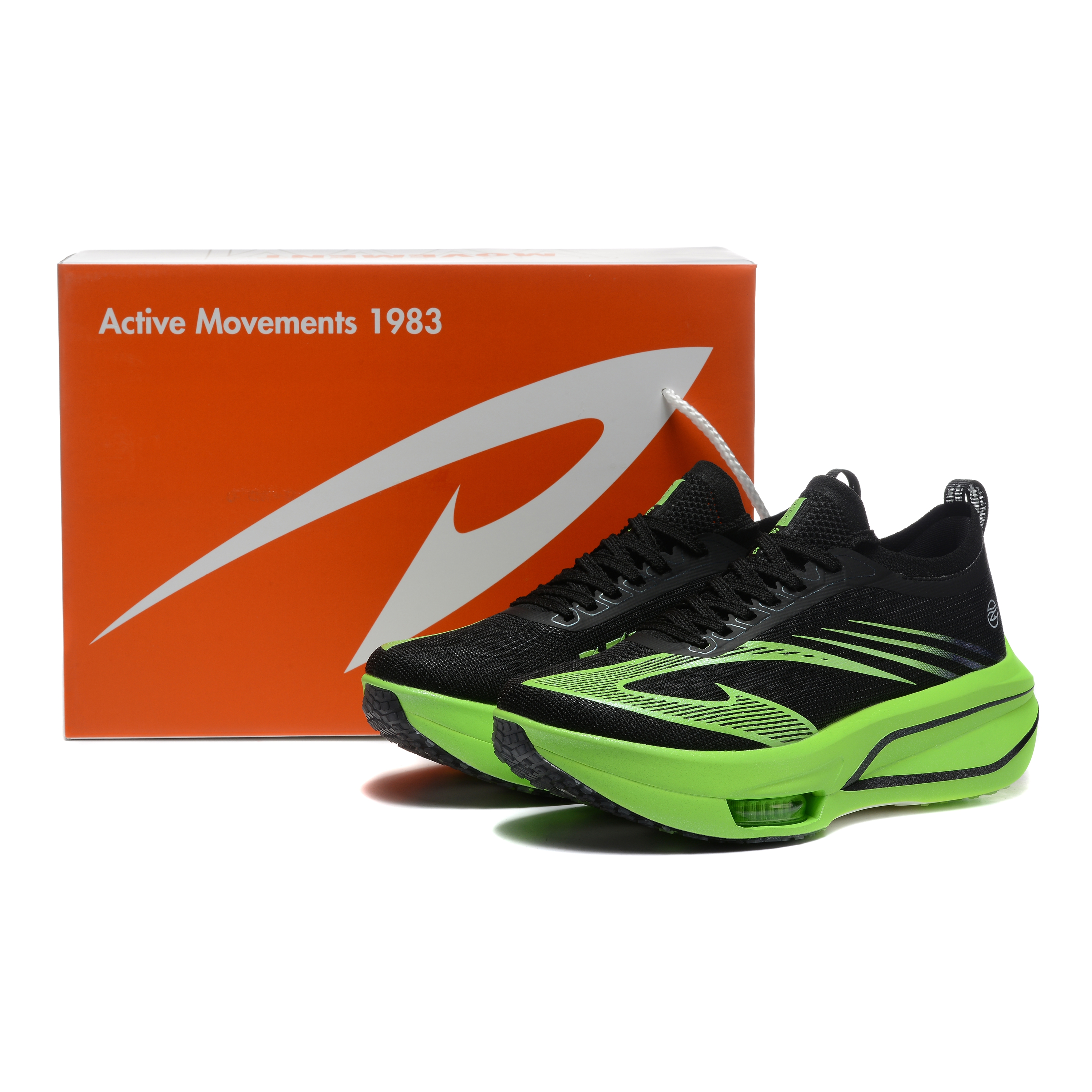 DEERWAY Running Shoes Unisex White Blue Orange