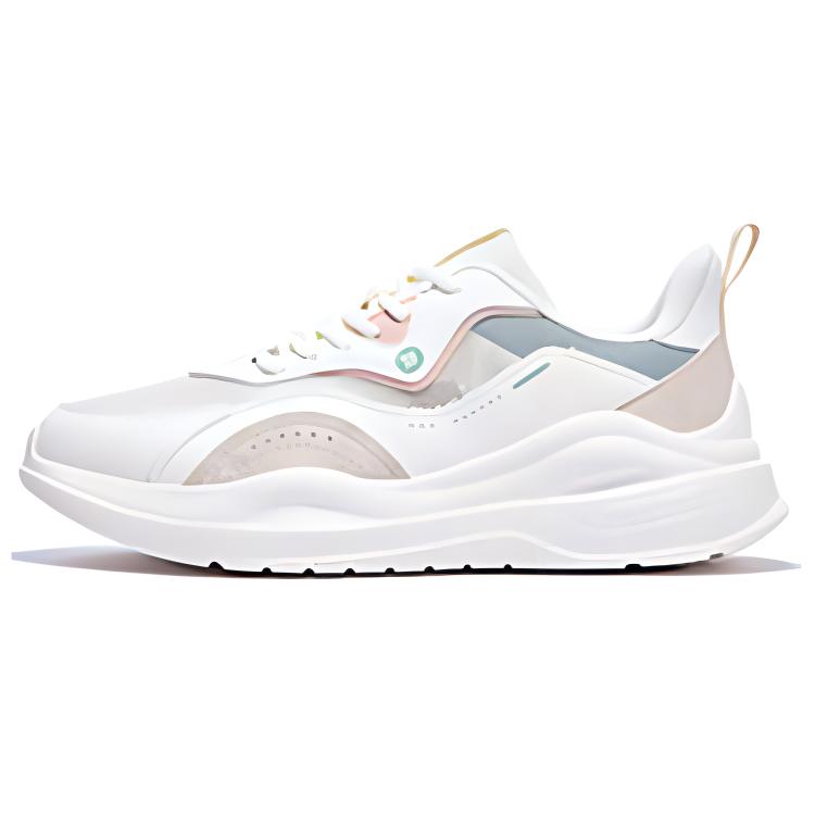 361° Slip Resistant And Breathable Slip Resistant And Breathable Low top Sprint Running Shoes Women’s White Beige