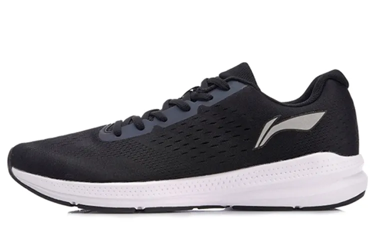 Li Ning Textile, TPU Breathable, Lightweight, And Abrasion Resistant Low top Running Shoes Unisex Black