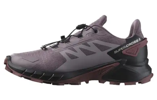 SALOMON Supercross 4 Cushioning, Wear Resistant Low top Running Shoes Women's Light Purple