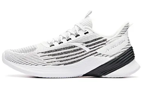 Anta Mesh Cushioning Low top Running Shoes Men's White Black