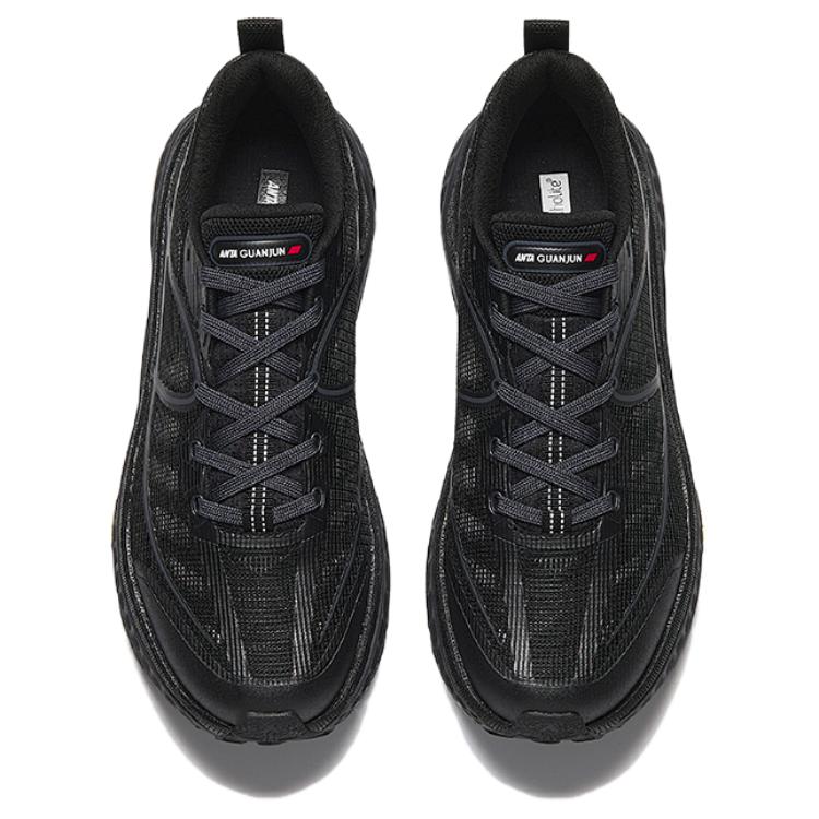 Anta Abrasion Resistant Breathable Low top Casual Running Shoes Men’s Black