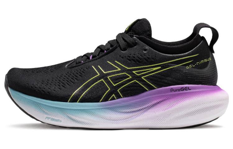 Женские кроссовки ASICS GEL-Nimbus 25 (черно-сине-фиолетовые)