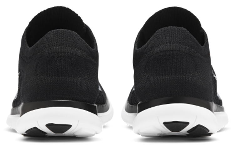 Женские кроссовки Nike Nike Free RN 4.0 Flyknit (черно-белые) — фото 5