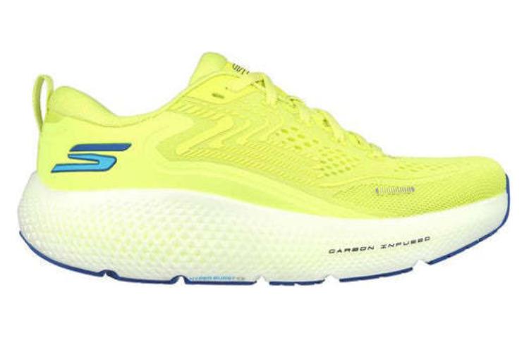 Skechers Go Run Max Road 6 Mesh Abrasion Resistant Breathable Low top Casual Running Shoes Men’s Yellow