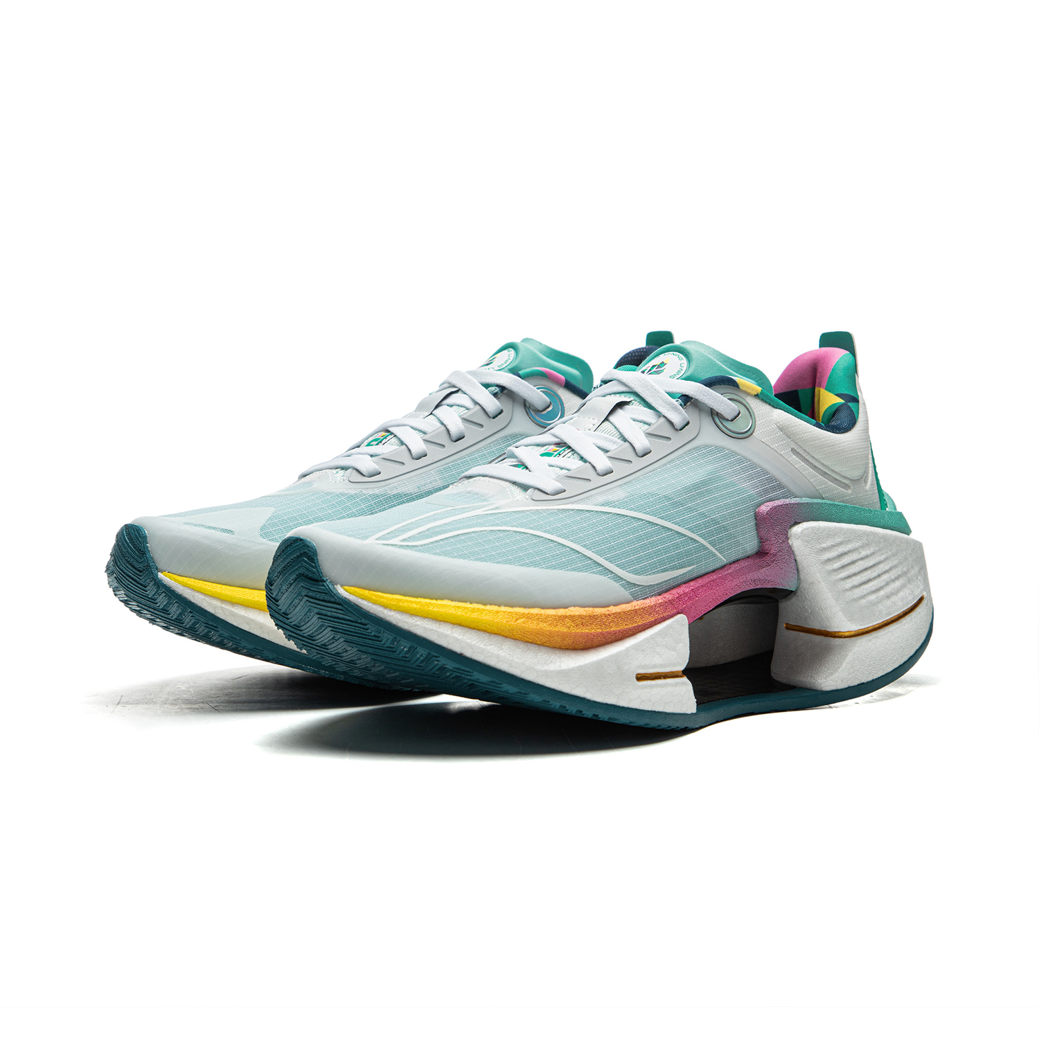 Li Ning Shadow 3 Essential Cushioning Low top Running Shoes Women’s Green White
