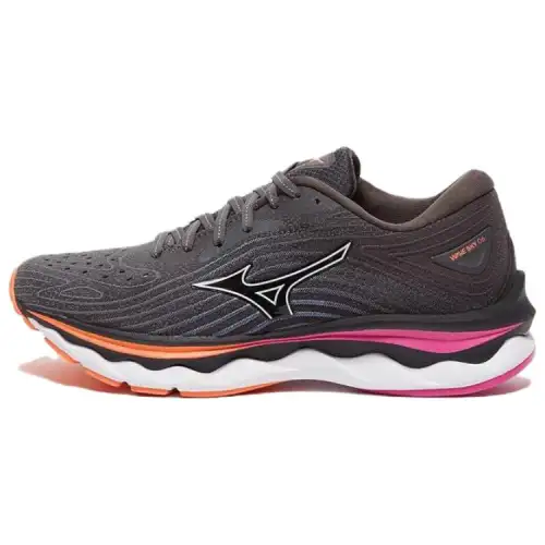 Mizuno Wave Sky 6 Comfortable Cushioning Low top Running Shoes Women's Black Orange