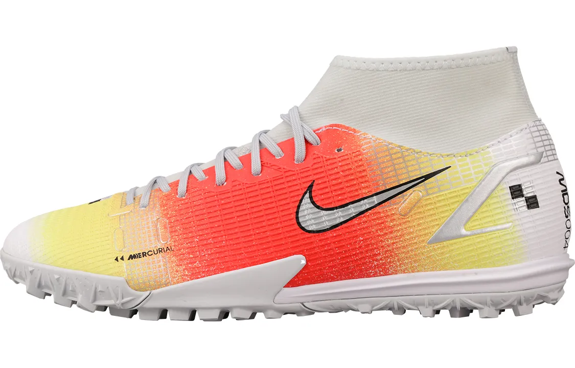 Nike Mercurial Superfly 8 Academy Mds Tf Turf 'Orange Yellow Silver'