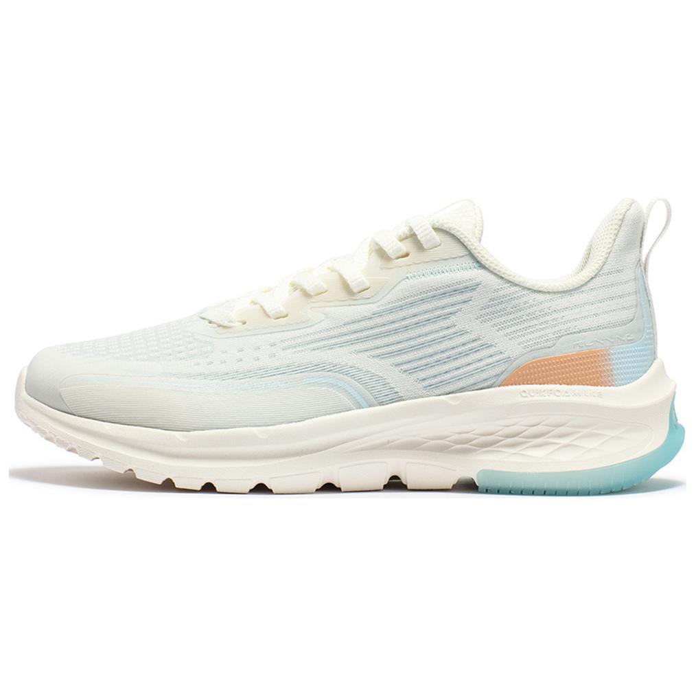 361° Comfortable And Trendy Slip Resistant Abrasion Resistant Low top Running Shoes Women’s White Blue