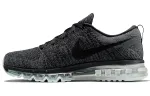 Nike Air Max Flyknit Dazzling Fabric Low top Running Shoes Men's Black