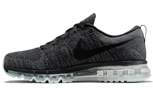 Nike Air Max Flyknit Dazzling Fabric Low top Running Shoes Men's Black