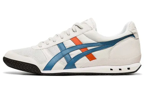 Onitsuka Tiger Ultimate 81 Breathable Abrasion Resistant Low top Running Shoes Unisex White Red Blue