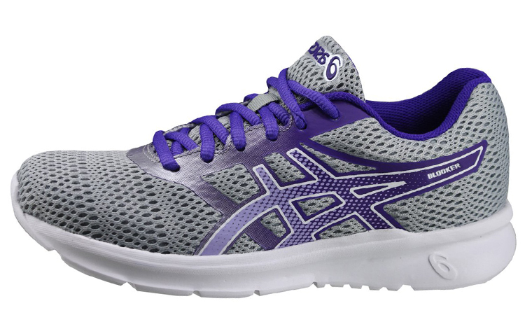 ASICS Blocker Casual Breathable And Wear resistant Low top Running Shoes Women's Gray
