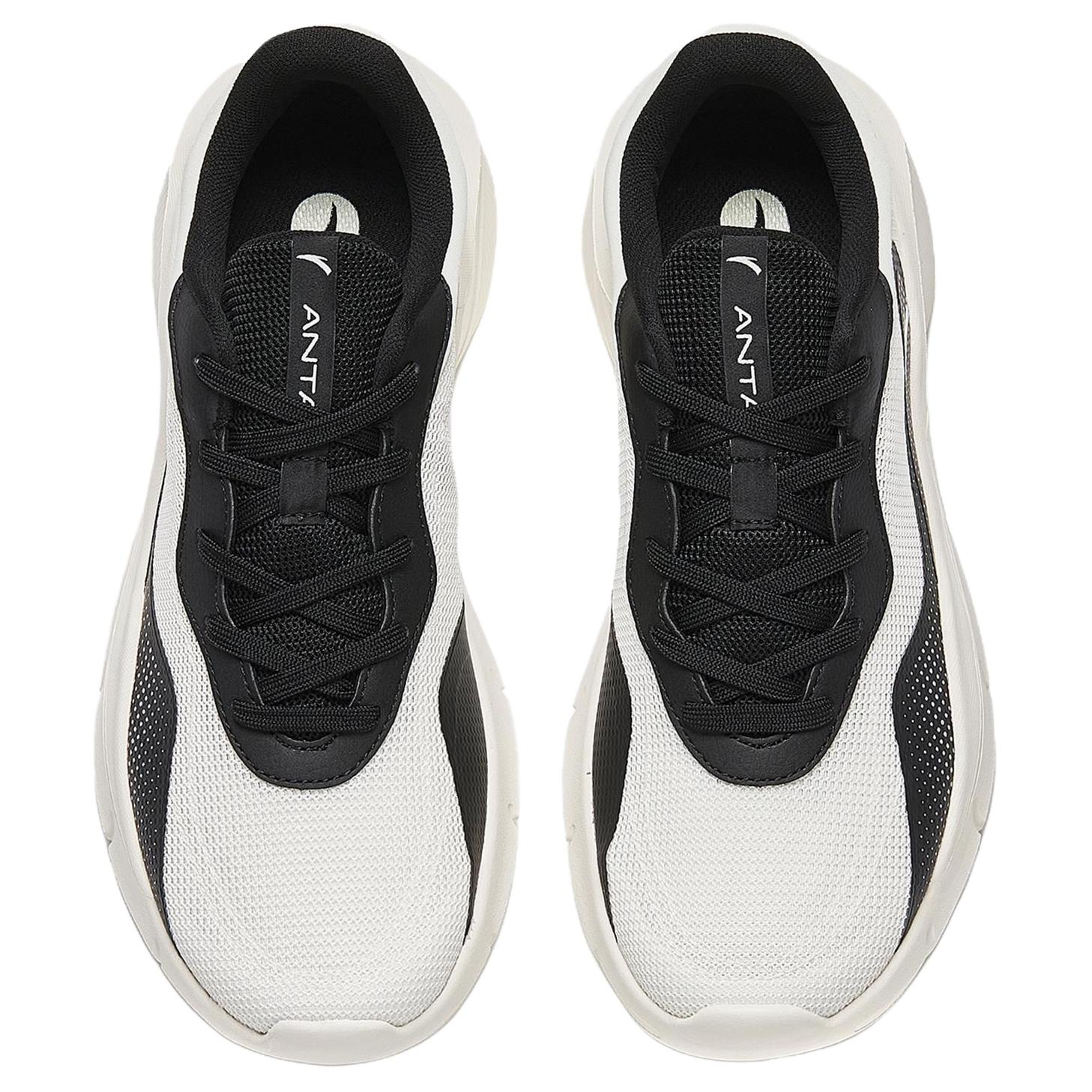 Anta Cushioning Breathable Low top Training Running Shoes Men’s Black White
