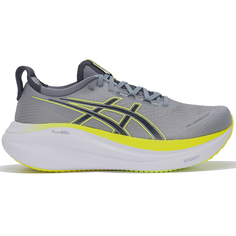 ASICS GEL NIMBUS 27 Breathable Long Distance Running Sprint Running Shoes Men’s Gray