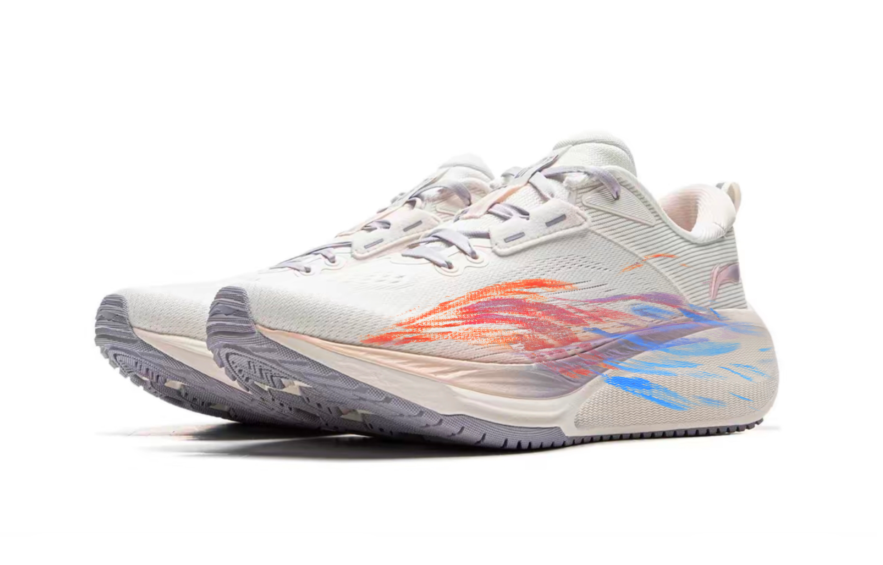 Li Ning MINE JUMP 2.0 V2 Running Shoes Women’s Low Top Orange/Purple/Blue