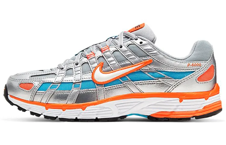 Nike P-6000 Silver Orange Women's