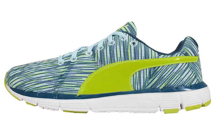 PUMA Flexracer Lace Up Fabric Cushioning Slip Resistant Abrasion Resistant Breathable Low top Running Shoes Women's