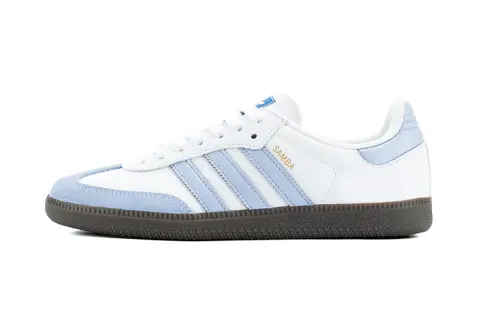 Adidas Originals SAMBA OG Maris Sal Aqua Low top Skateboard Shoes Unisex Light Blue