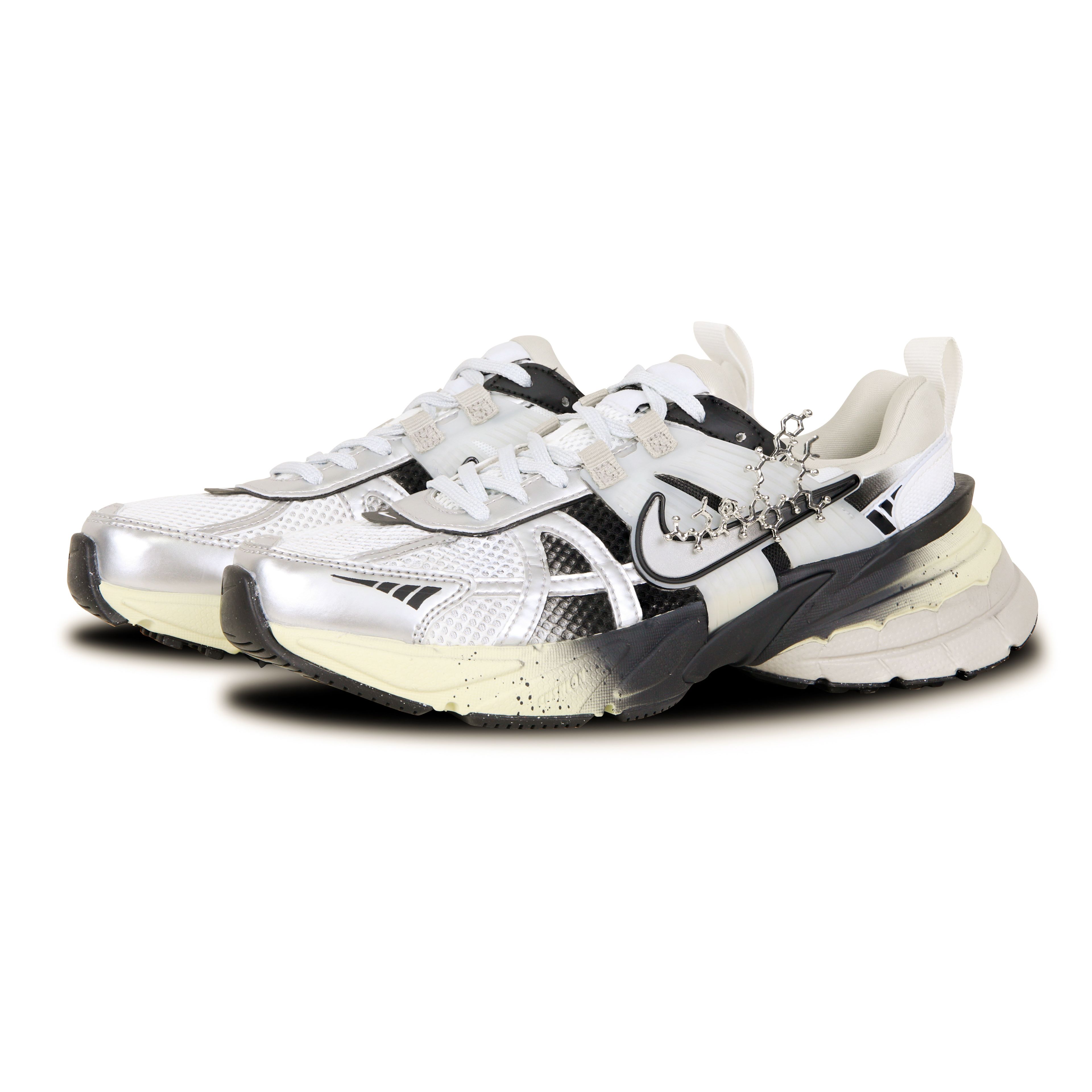 Nike V2K Run Slip Resistant, Breathable, Lightweight Low top Casual Running Shoes Women’s White Silver Black