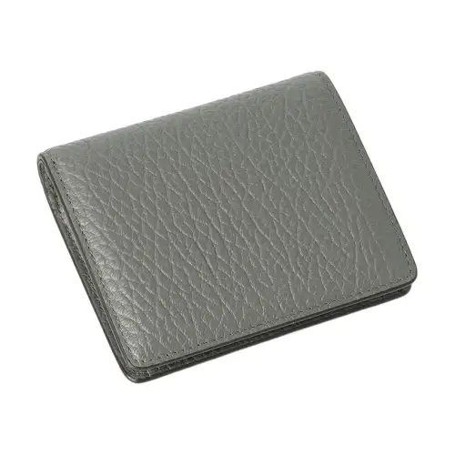 Maison Margiela Leather Wallet Unisex Gray