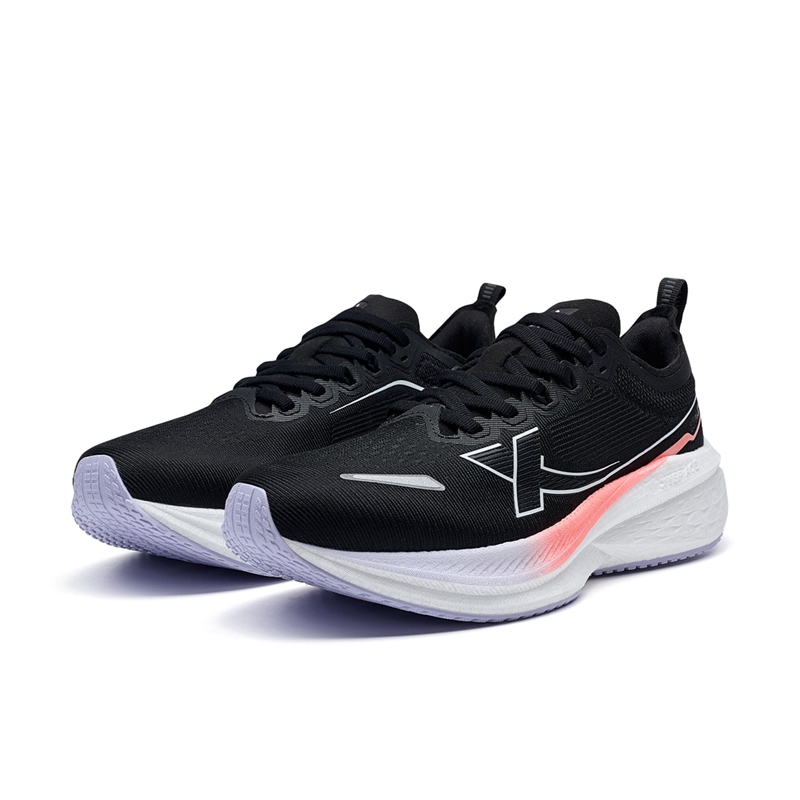 XTEP 5 Speed 2.0 Fabric Cushioning Low top Long Distance Running Shoes Women’s Black