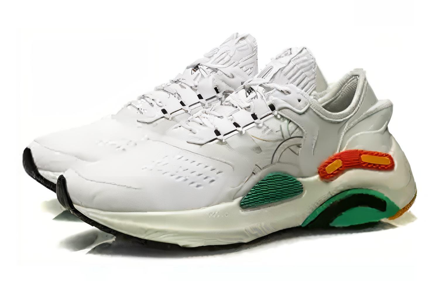 Li Ning Arashi Plus Slip Resistant And Breathable Low top Running Shoes Men’s White Multicolor
