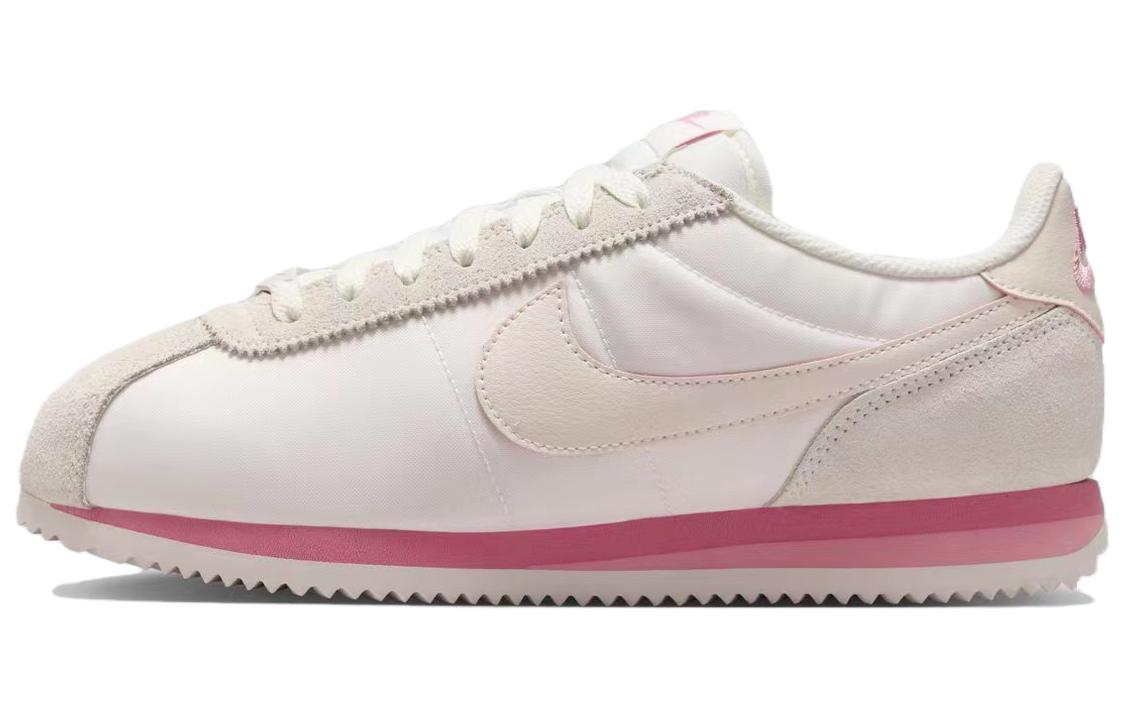 Женские кроссовки Nike Cortez (бежево-розовые)