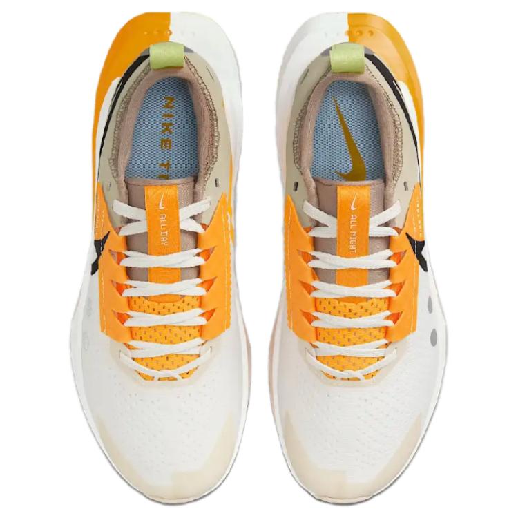 Nike Zegama 2 Slip Resistant Abrasion Resistant Low top Trail Running Shoes Women’s White Gray Yellow