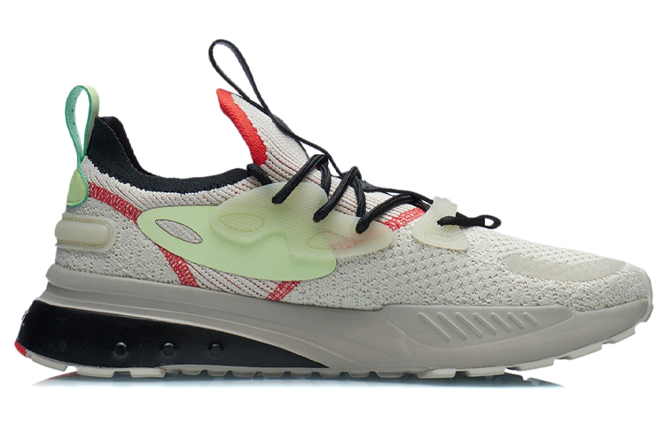 Li Ning Dimensity Bead Low top Running Shoes Men’s White Gray