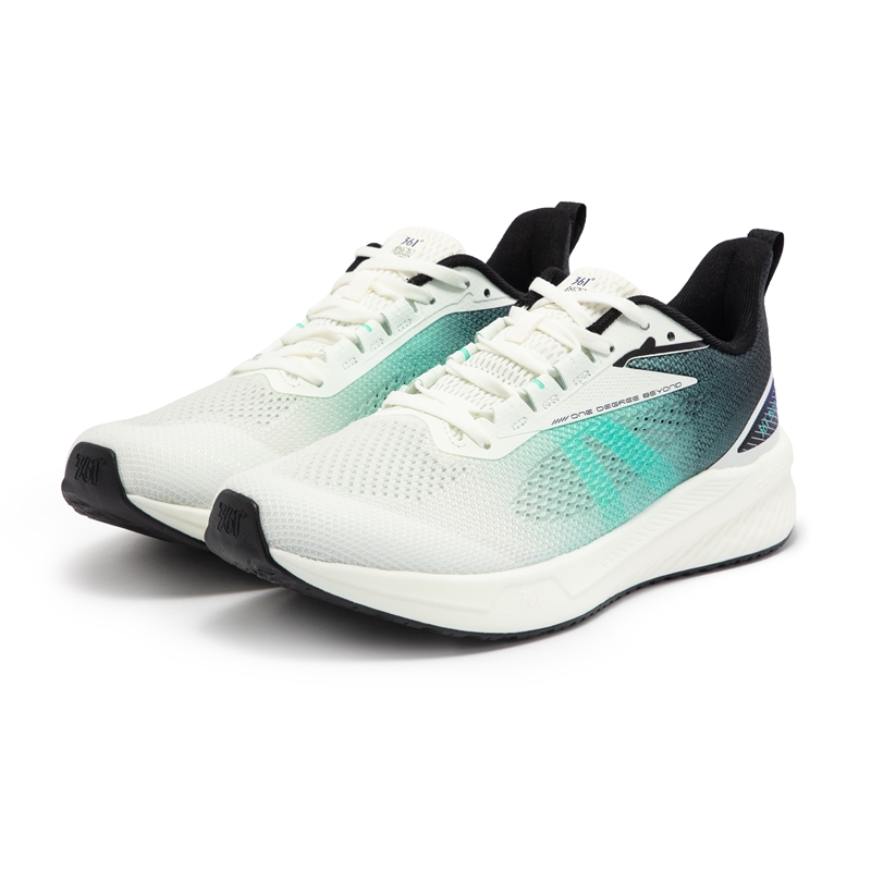 361° Cushioning Slip Resistant Lightweight Low top Casual Running Shoes Men’s White Green
