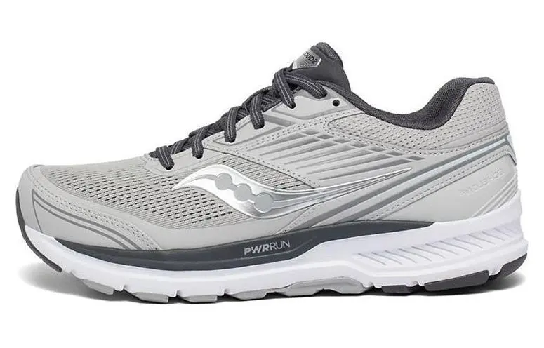 Saucony Echelon 8 Team 8 Comfortable Abrasion Resistant Breathable Cushioning Low top Running Shoes Women's Gray
