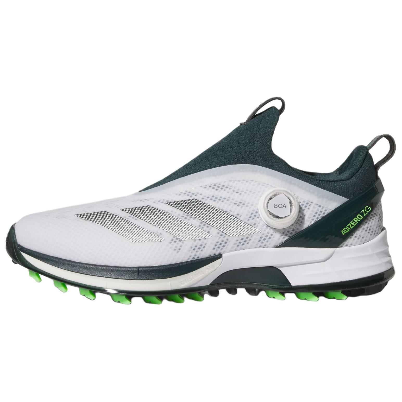 Adidas Adizero ZG Abrasion Resistant Abrasion Resistant Low top Golf Shoes Men’s White Green
