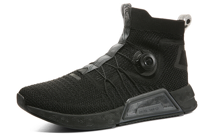 PEAK Taichi, Ninja Cushioning Slip Resistant Abrasion Resistant High top Running Shoes Men’s Black