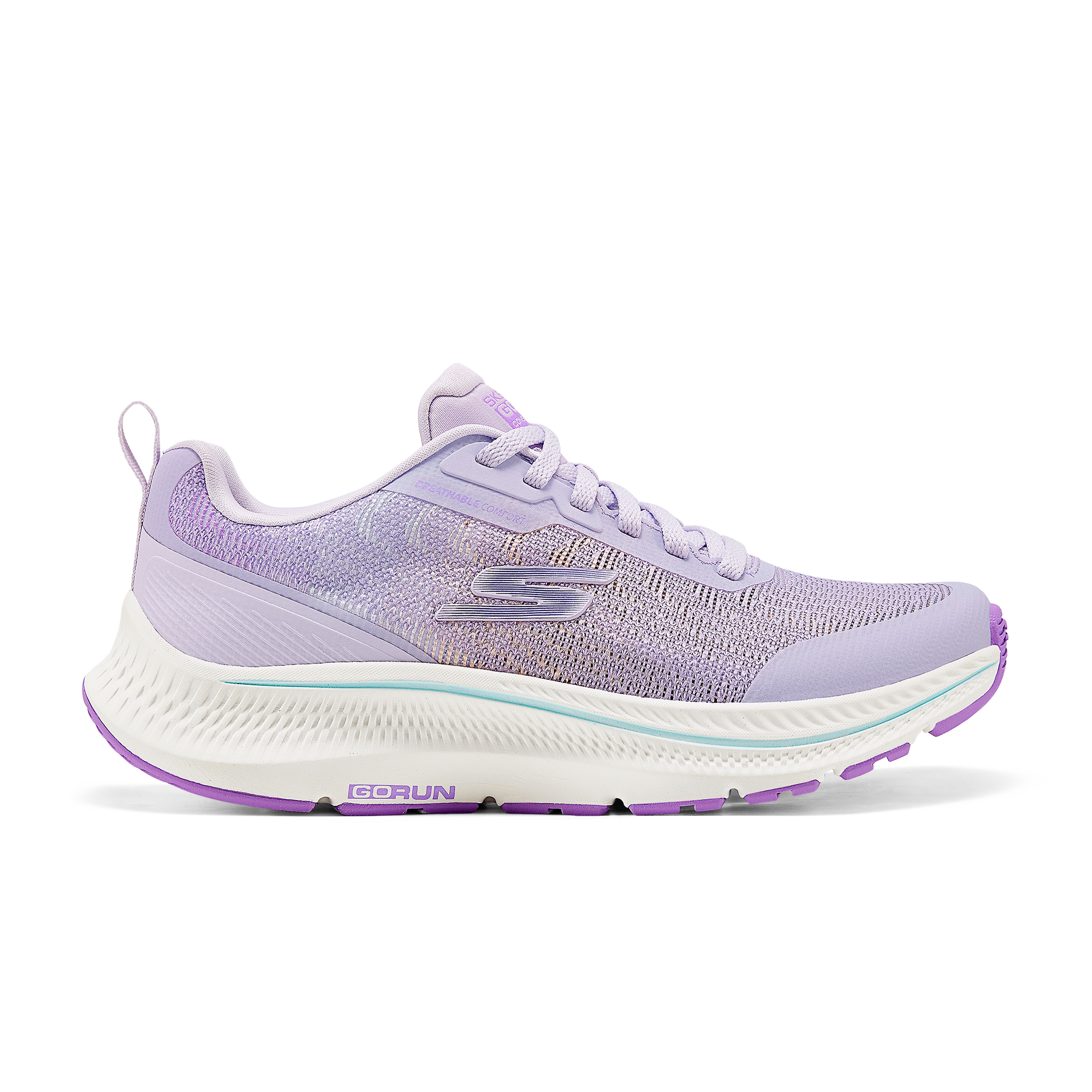 Skechers Go Run Consistent 2.0 Cushioning Breathable Low top Running Shoes Women’s Purple