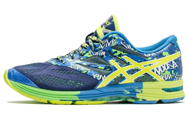 Asics Gel Noosa Tri 10 Fabric Abrasion Resistant Low top Running Shoes Men's Marine Blue