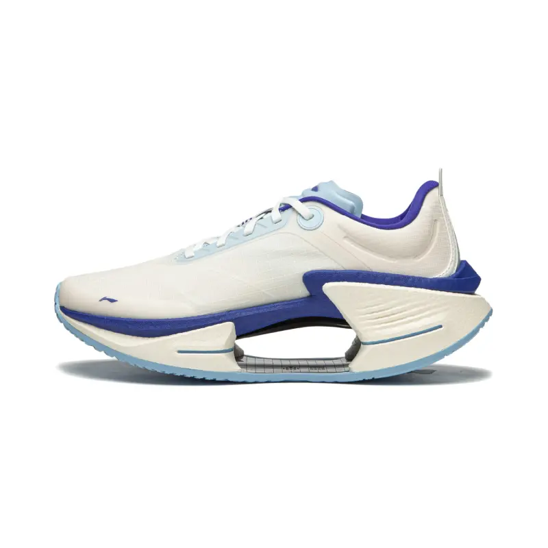 Li Ning Shadow 3 Essential Textile, TPU Cushioning Support Rebound Low top Sprint Running Shoes Men's White