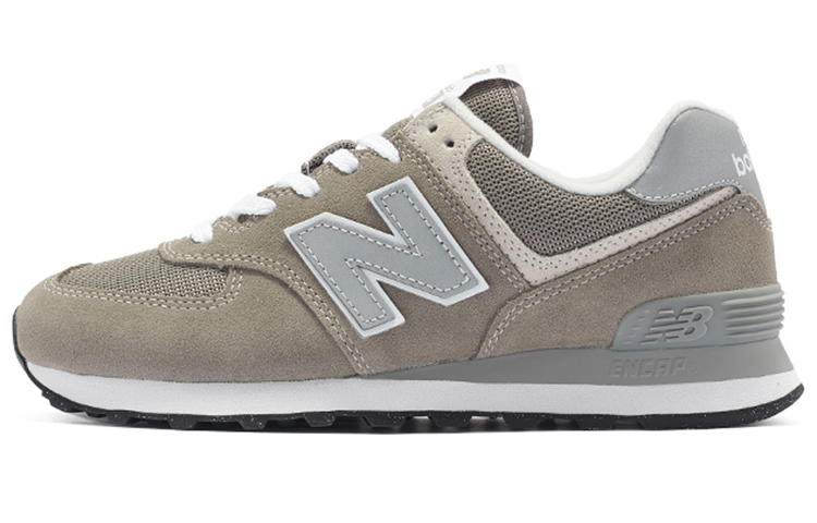 New Balance NB 574 retro letter lace, comfortable, low-cut, casual off-road urban commuting running shoes, same style for men and women, gray