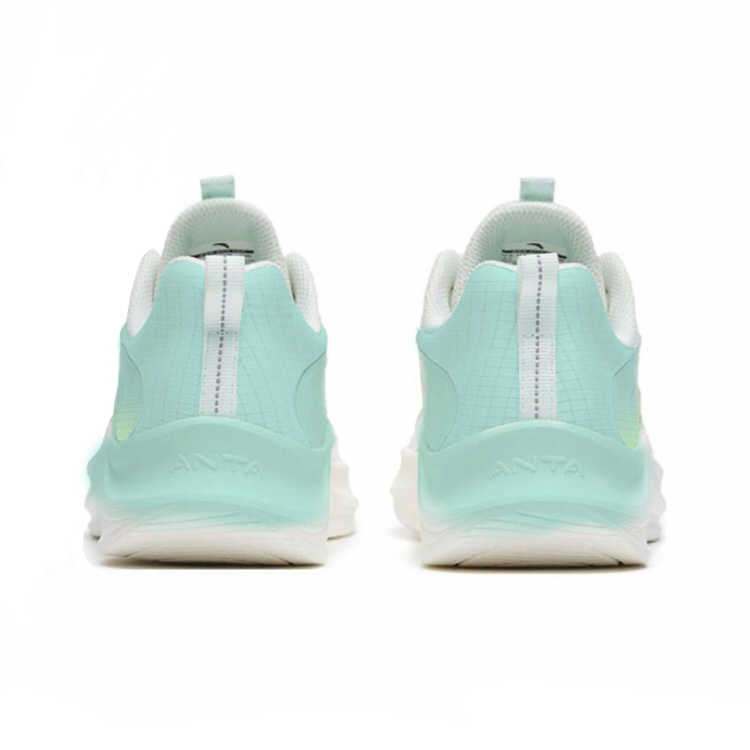 Anta Wander Cushioning Slip Resistant Abrasion Resistant Low top Casual Running Shoes Women’s Green White