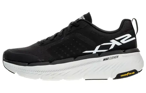 Skechers Lightweight Low top Casual Running Shoes Men's Black White