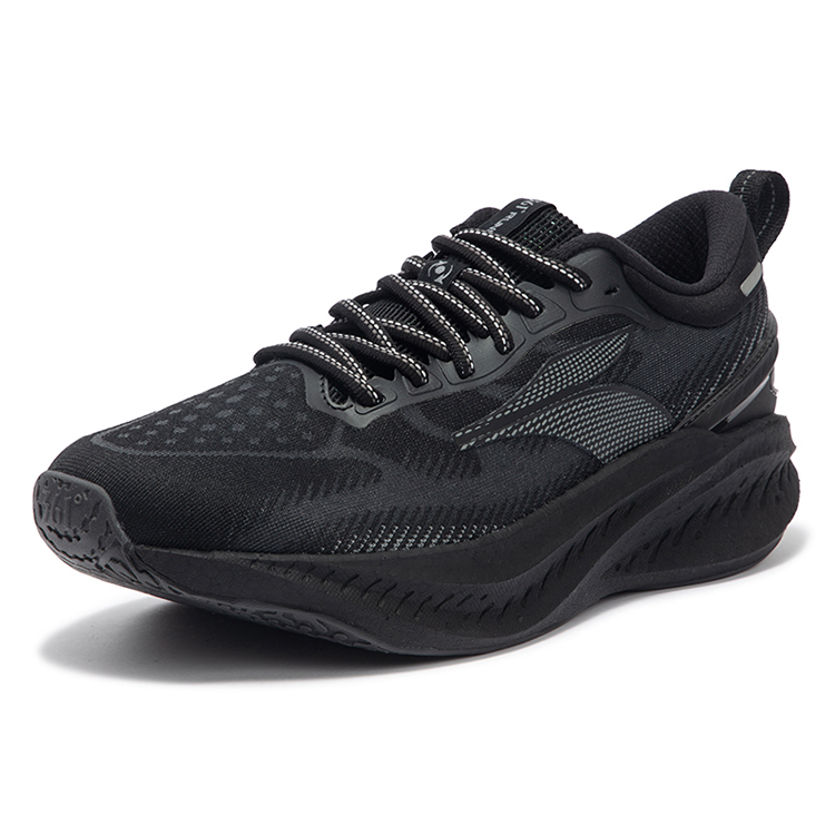 361° Slip Resistant And Breathable Low top Running Shoes Men’s Black Gray