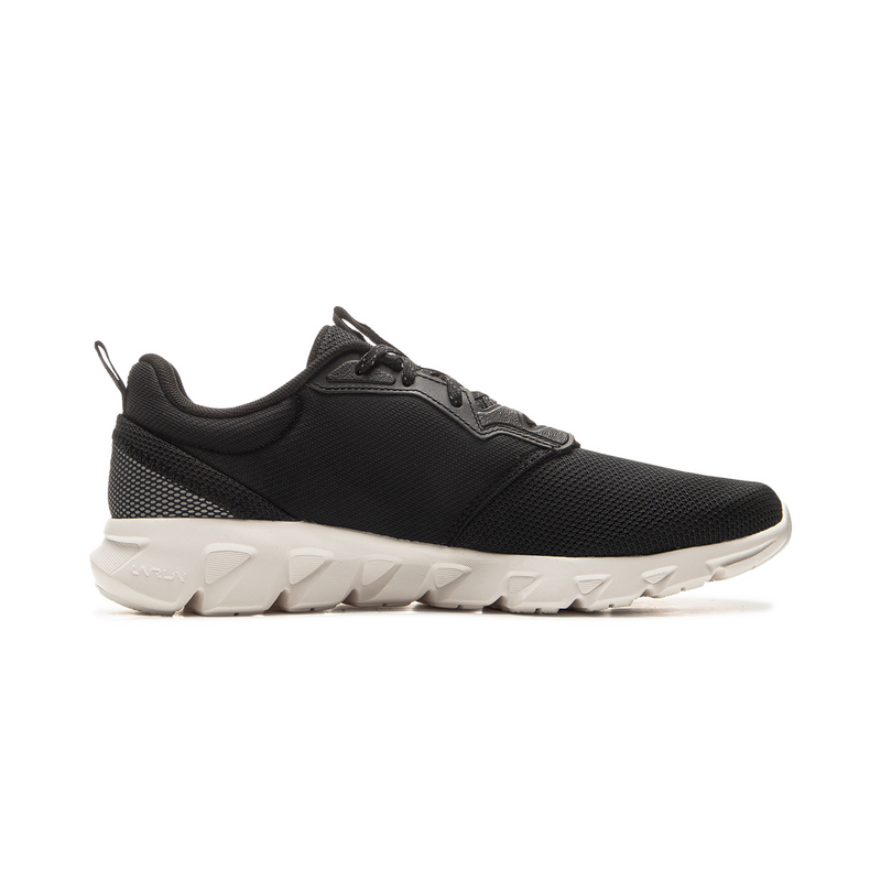 Li Ning Cushioning, Wear Resistant Low top Casual Running Shoes Men’s Black Ivory