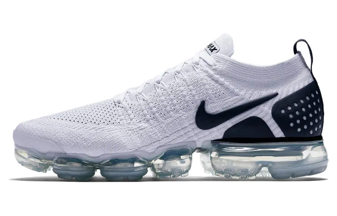 Nike VaporMax Flyknit 2 Low top Running Shoes Men's Black White