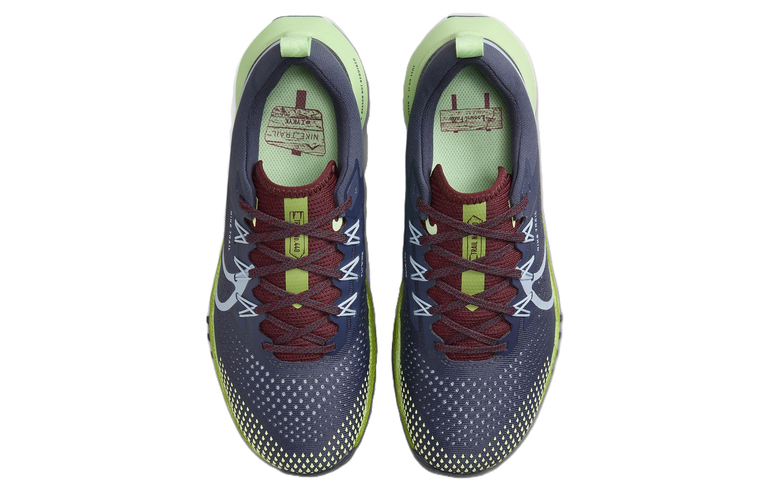 Nike React Pegasus Trail 4 Thunder Blue Chlorophyll Vapor Green Light Armory Blue Women’s