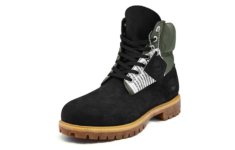 Timberland PREMIUM 6 Inch Short Outdoor Boots Men's Black Green Wide Fit