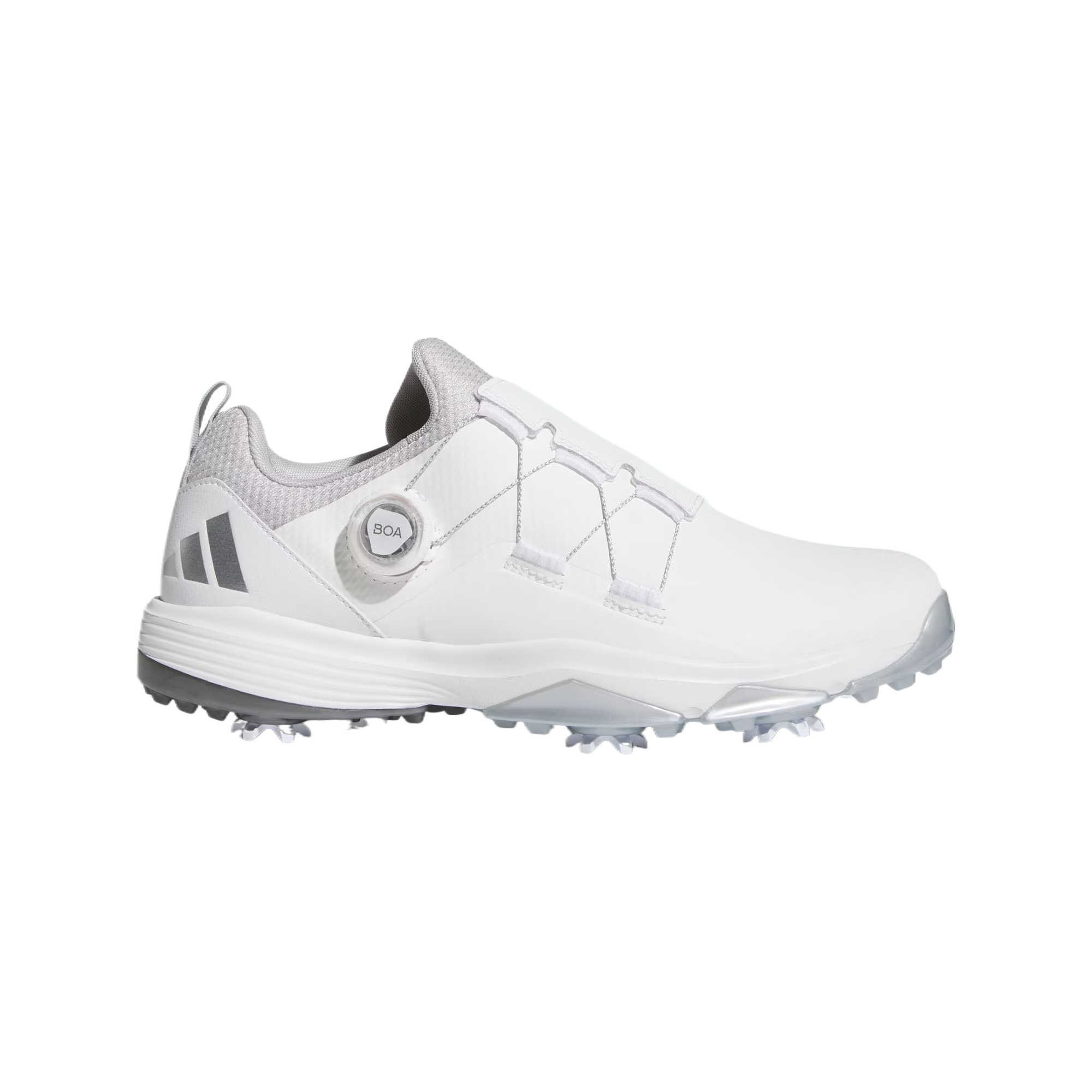 Adidas POWERFADE Cushioning Slip Resistant Low top Golf Shoes Men’s White Gray