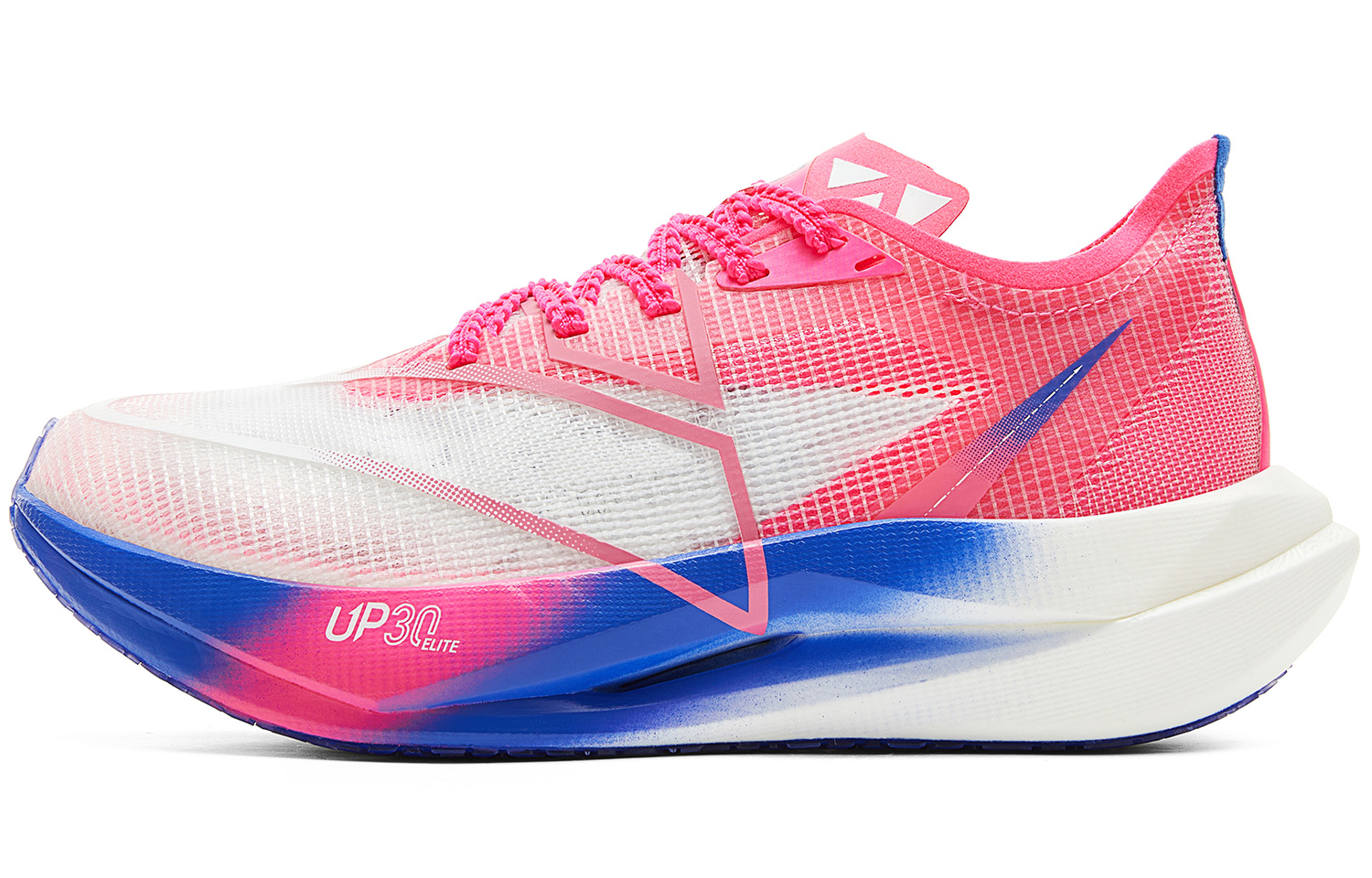 PEAK UP30 3.0 Elite Slip Resistant Abrasion Resistant Support Low top Carbon Plate Running Shoes Women’s Pink Blue