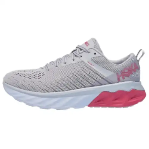 HOKA ONE ONE Arahi 3 Running Shoes Women's Low Top Gray/Pink/White