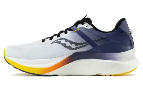 Saucony Tempus TanTu 1 Fashion Slip Resistant Abrasion Resistant Low top Running Shoes Men's White Purple