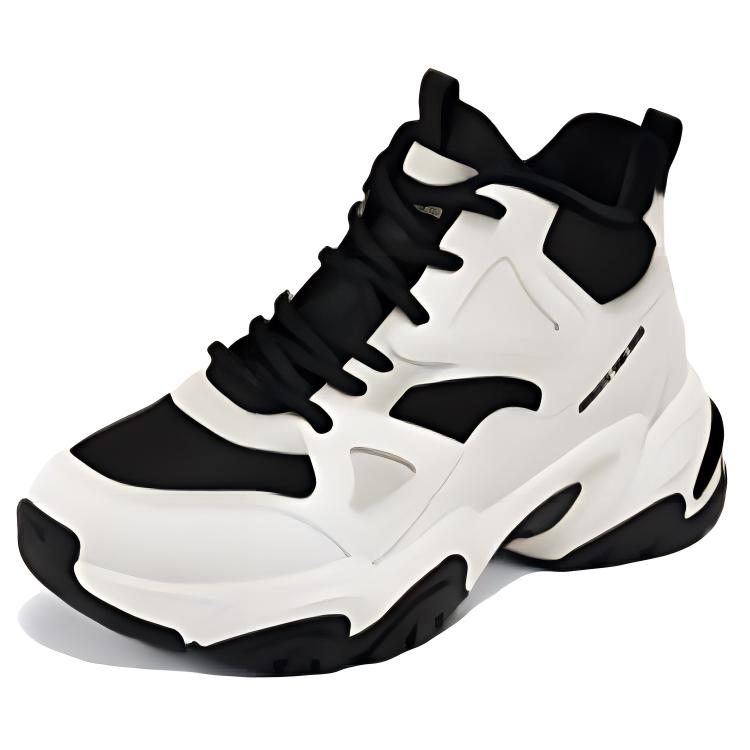 Skechers DLITES Breathable And Resilient High top Running Shoes Women’s White Black